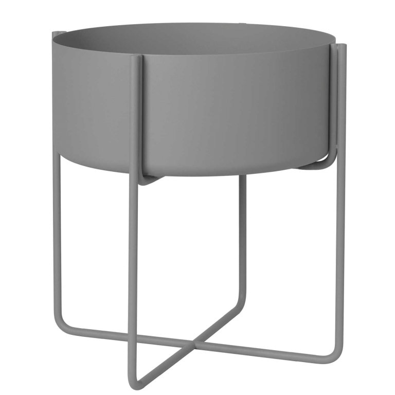 Blomus Kena bloempot large Ø39 steel gray
