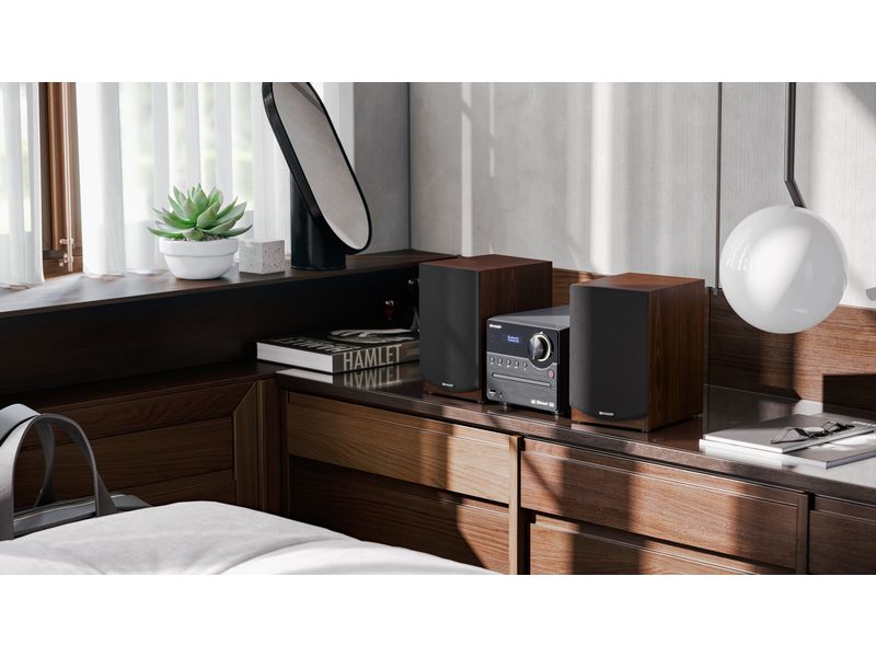 Sharp Musik-System XLB517DBR DAB /FM Micro System Hi-Fi Mikro-System mit dem neusten DAB  Funk-Tuner und Bluetooth-Verbindung