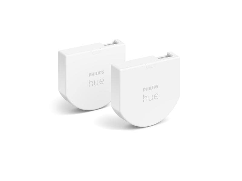 Philips Hue Zubehör Wandschalter Modul Doppelpack Wandschalter Modul für Hue Lichtsysteme