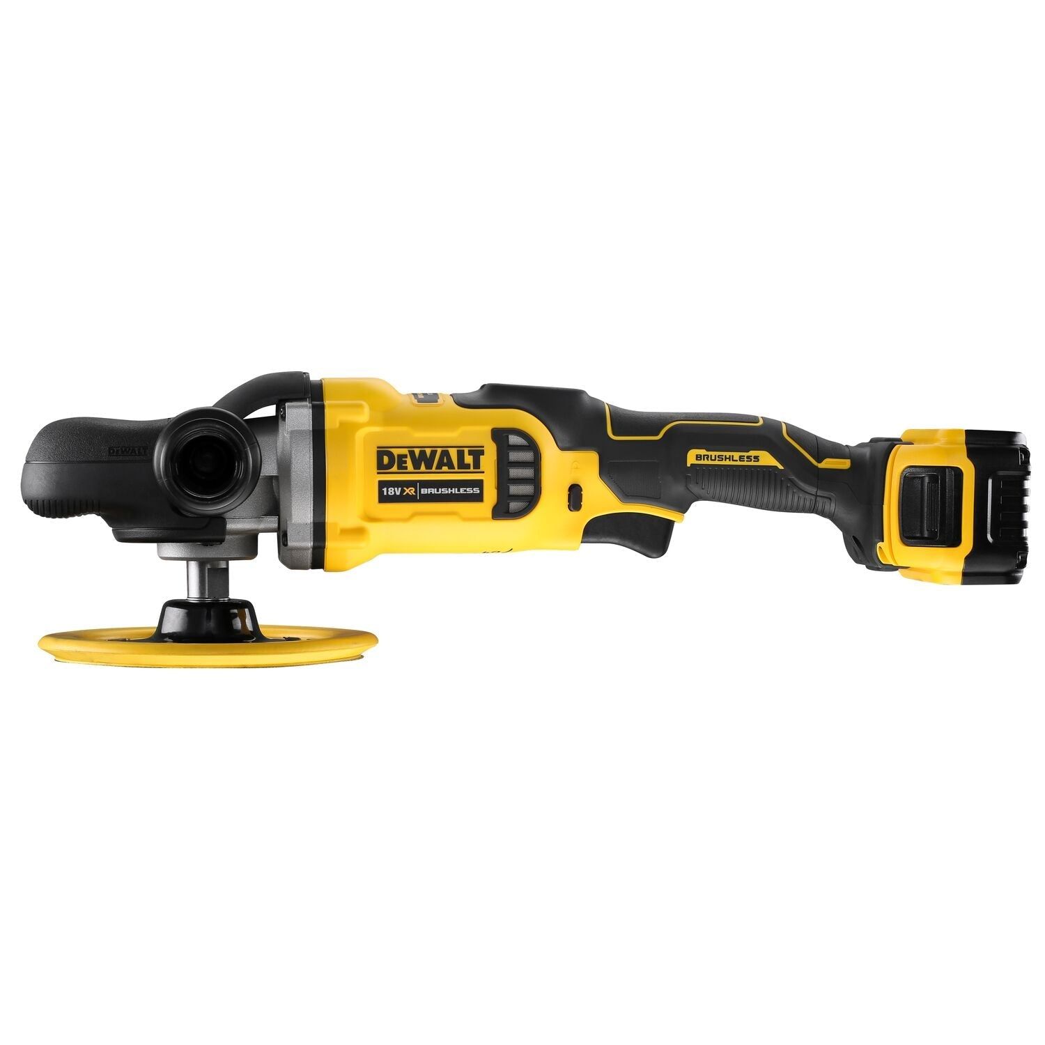 DeWALT DCM849P2 Accu haakse polijstmachine 125-180mm 18V XR 5.0Ah in Transporttas