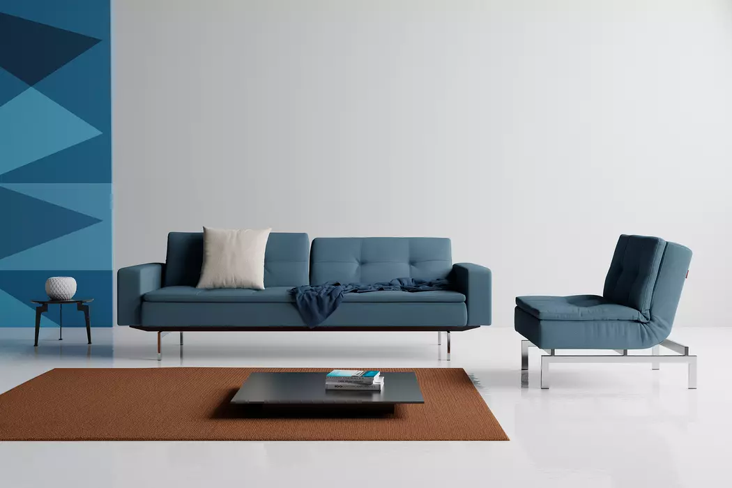 Schlafsofa mit Armlehnen Dublexo Chrom