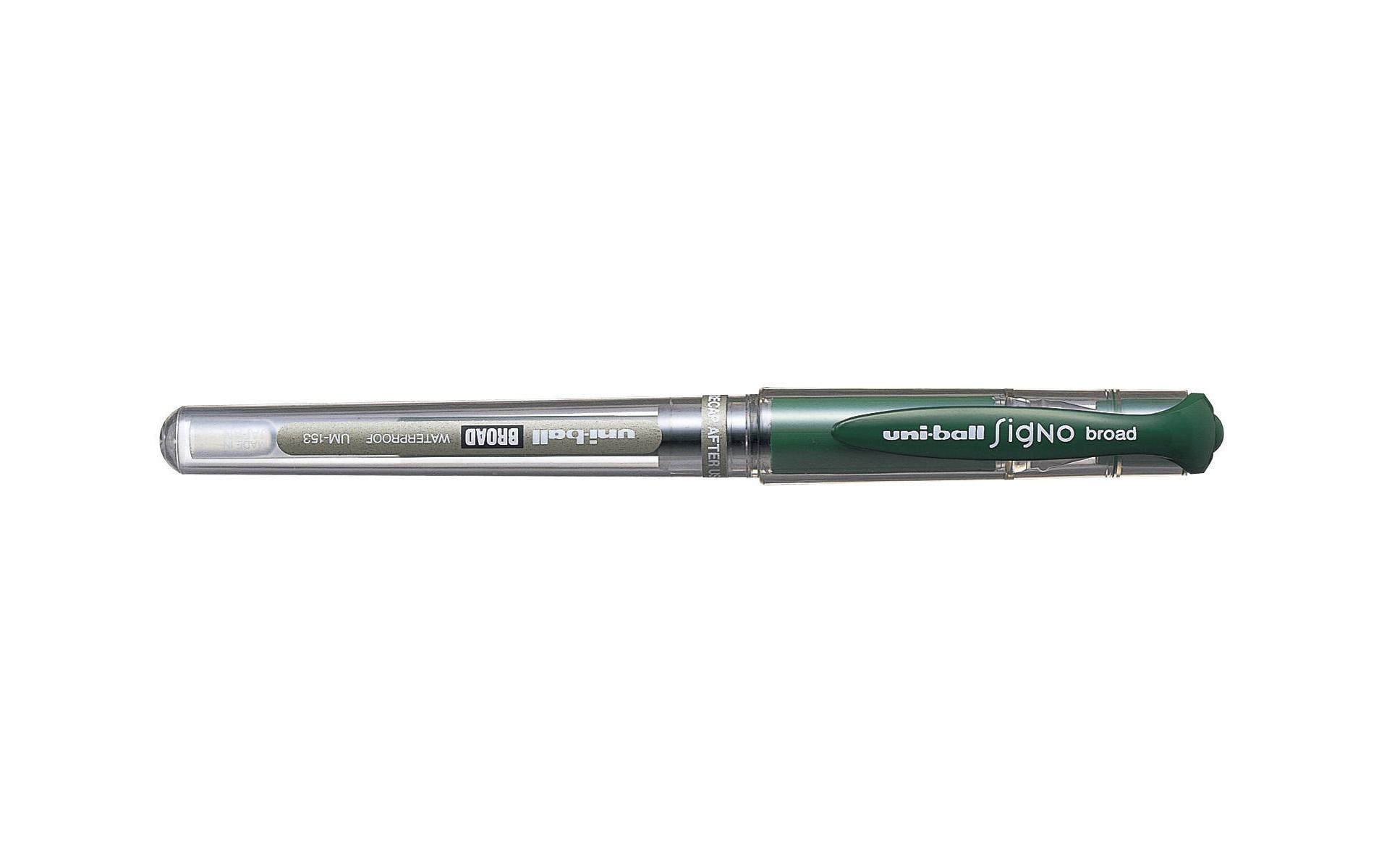 Gelschreiber Uniball Signo Broad 1 mm GrünWasserfester Gelroller