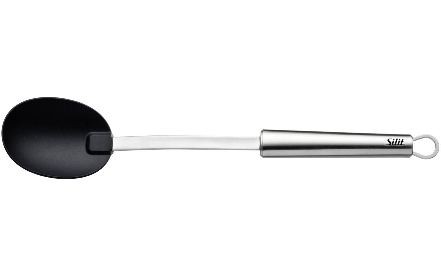 Schöpflöffel Classic Line Schwarz/SilberServierlöffel mit Griff aus rostfreiem Edelstahl