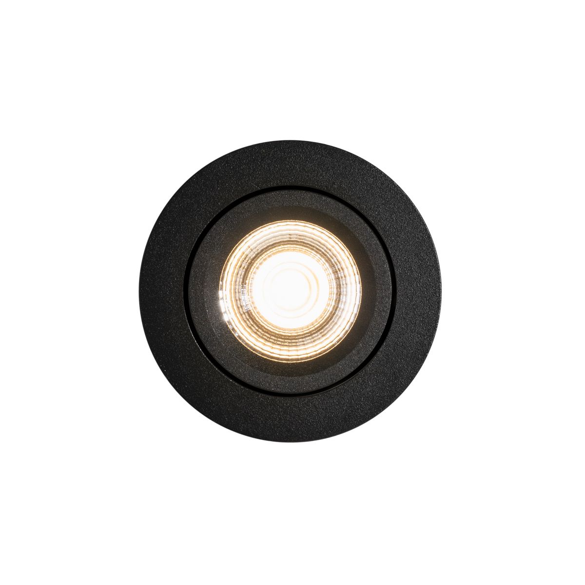Inbouwspot zwart kantelbaar 8,2cm incl. LED dim to warm IP54 ultra slim - Pupil
