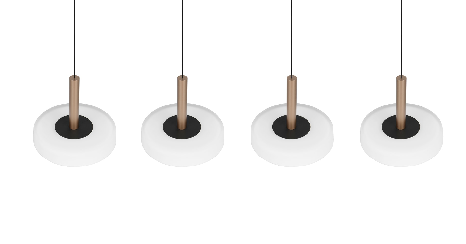 TRIO LED Balkenpendel CELESTE 4-flg coffee /weiß