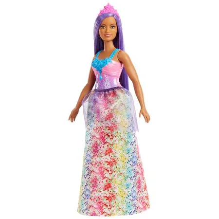 Barbie Dreamtopia Prinzessinnen-Puppe (kurvig, brünettes Haar)