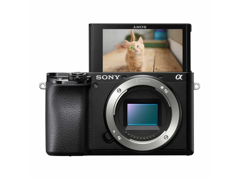 Sony a6100 ILCE-6100L - Digitalkamera - spejlløst - 24.2 MP - APS-C - 4K / 30 fps - 3x optisk zoom 16-50 mm objektiv - Wi-Fi, NFC, Bluetooth - sort