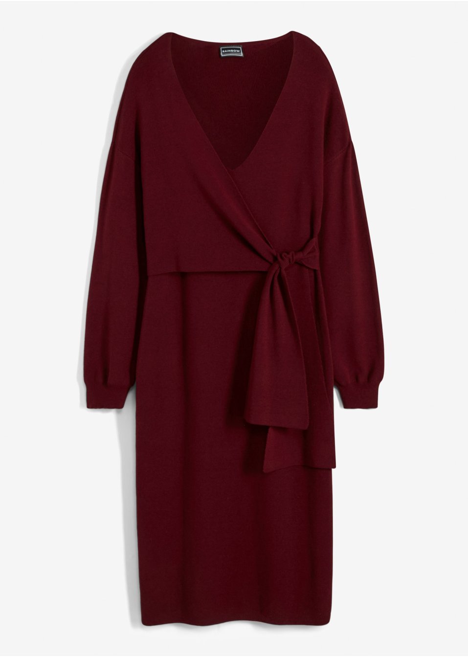 Robe en maille style portefeuille