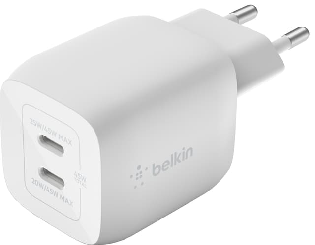 Belkin 45W Dual USB-C oplader