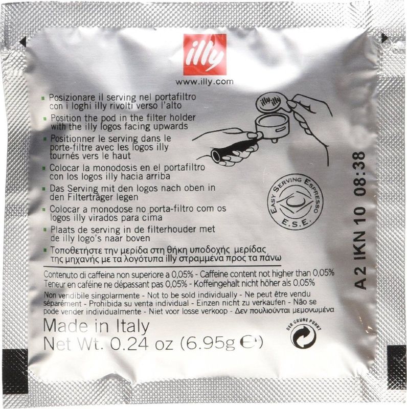 illy - ESE Servings - Monodose Decafe - 18 stuks - Koffiepads