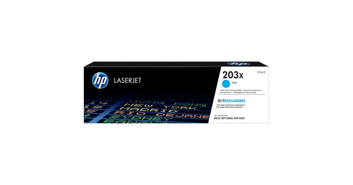 HPToner cyaan 203X (CF541X)