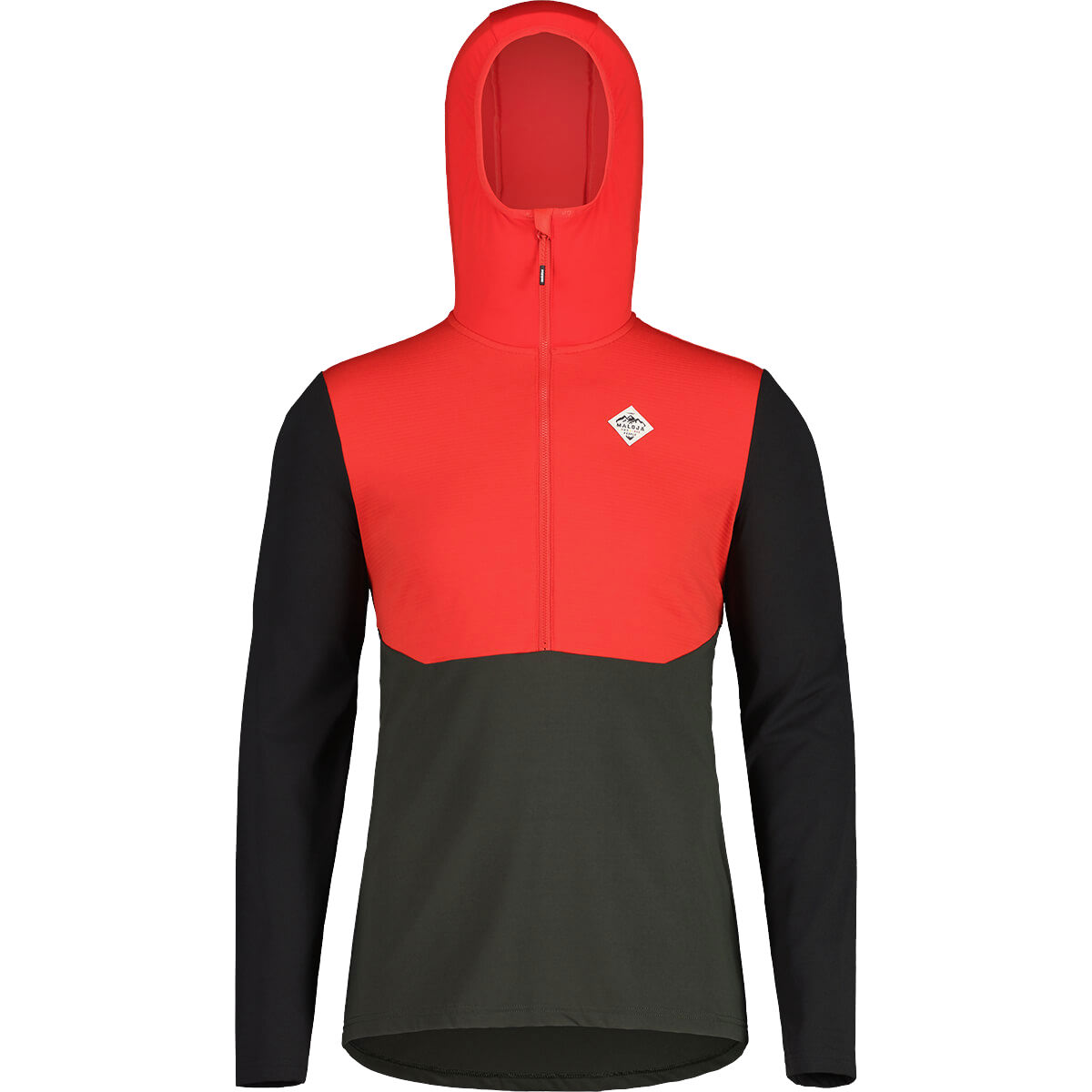 Maloja Herren Midlayer KALTERNm fire red multi | Midlayer | Skitourenbekleidung | Herren | XSPO-Fashion