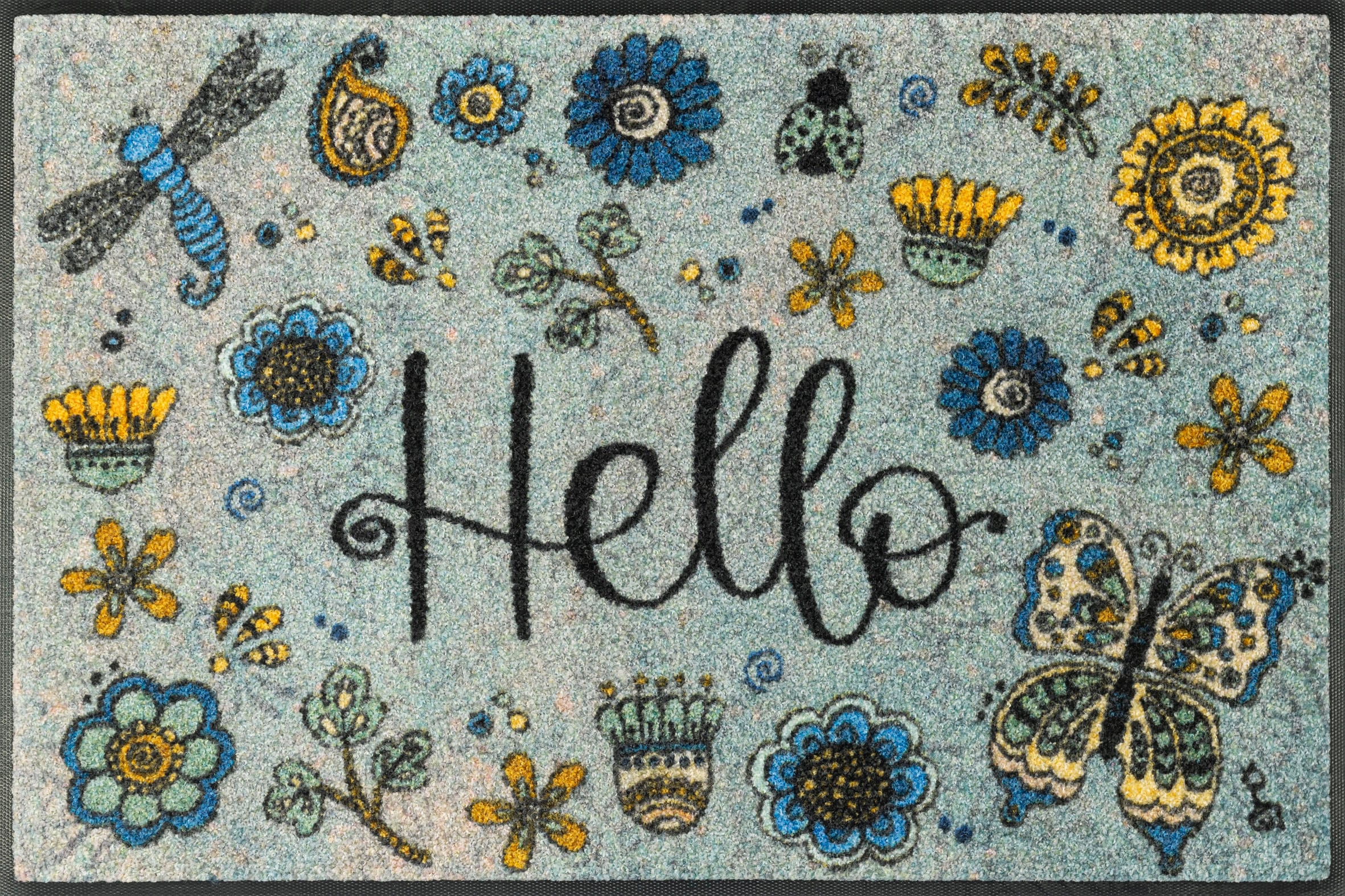 wash+dry by Kleen-Tex Fussmatte »Hello Flowers« rechteckig