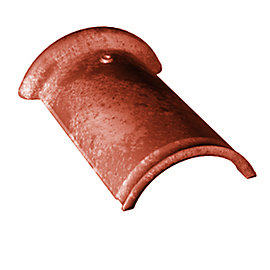 Faîtière/Arêtier demi rond de 40 Abeille rouge