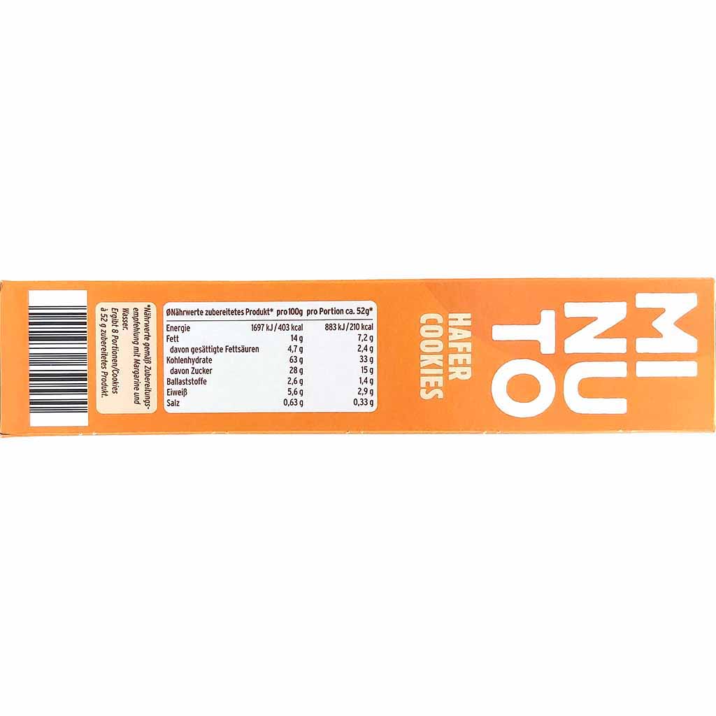 Minuto Hafer Cookies extra crunchy 340g MHD:30.11.24