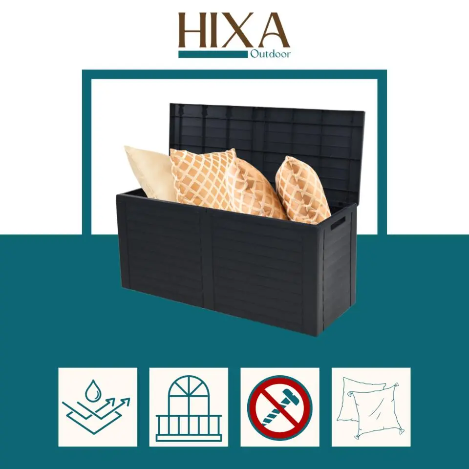 HIXA Opbergbox 240L -Zwart