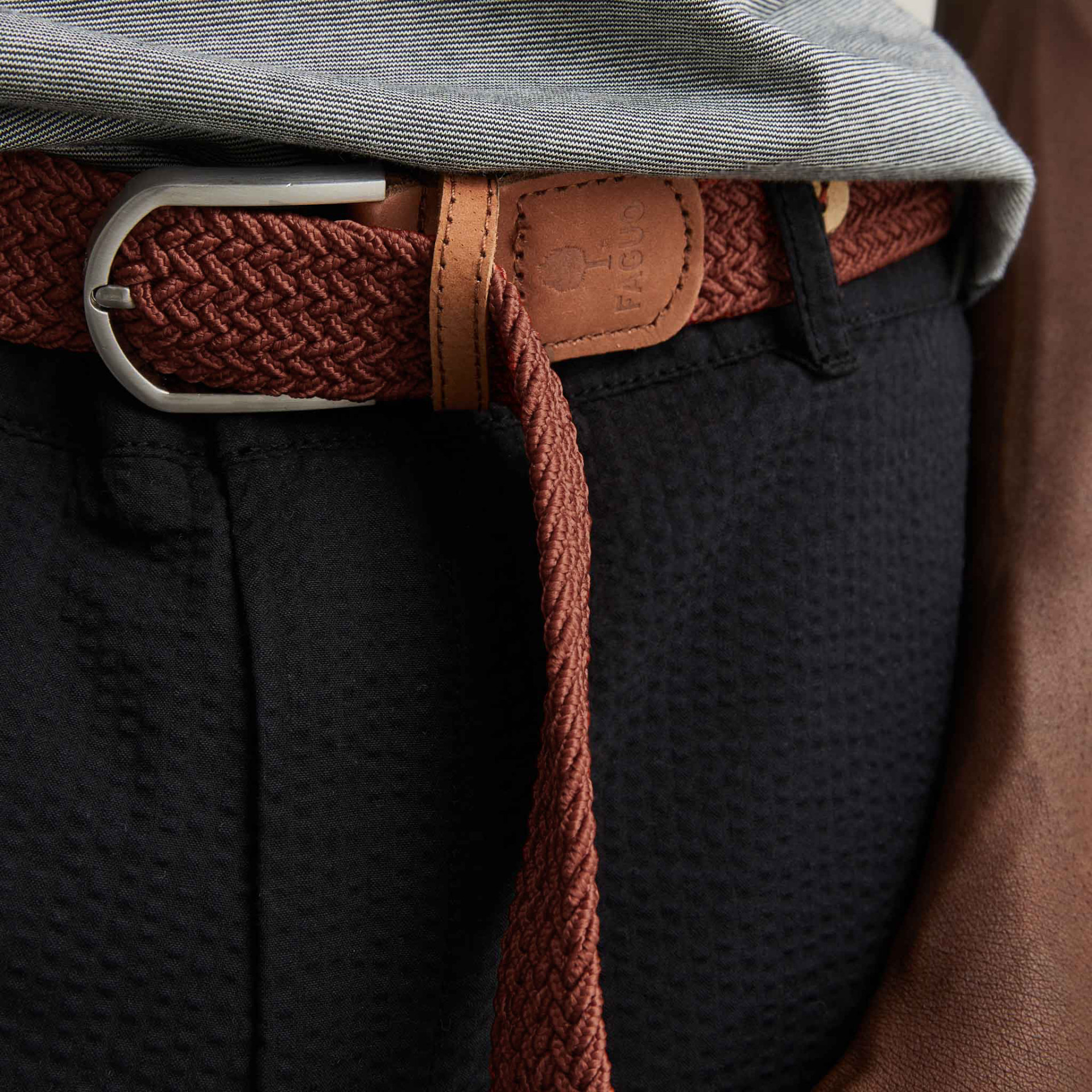 Ceinture terracotta Polyester recyclé et élasthanne - modèle Belt