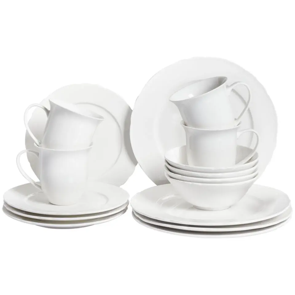 ELDERBERRY - Servies set van 16 - Wit - Porselein
