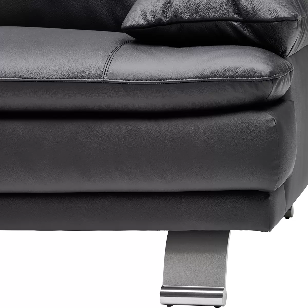 3er Sofa Salerno Schwarz