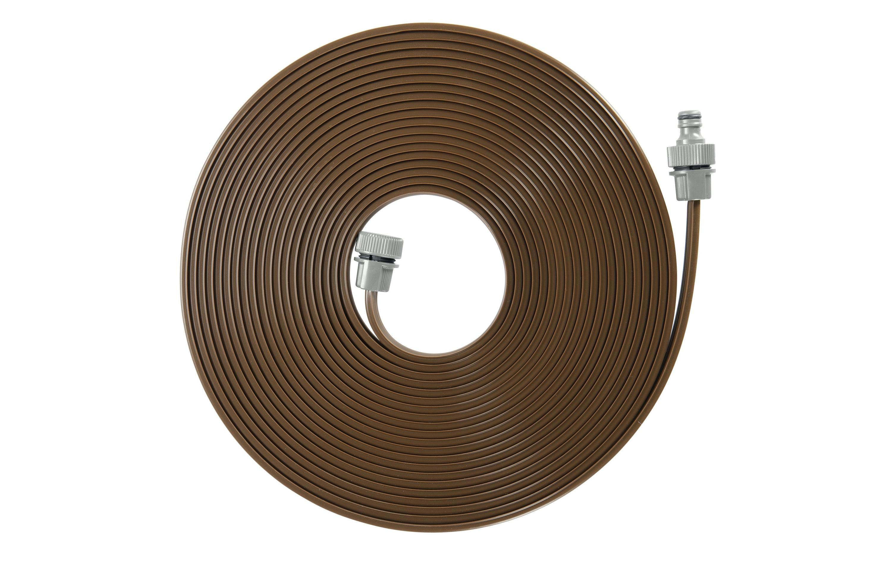 Schlauchregner 15 m mit Armaturen, braunRegner