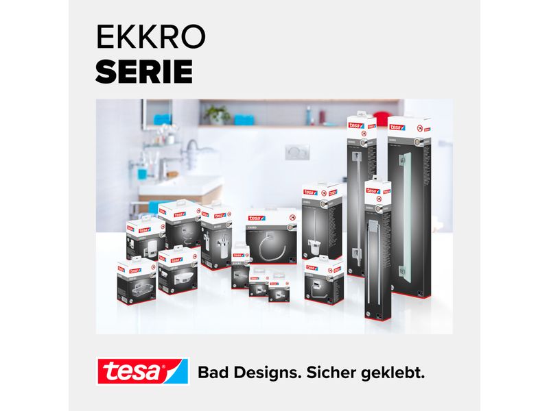 tesa Haken Ekkro Silber Handtuchhaken Wand-montiert Edelstahl