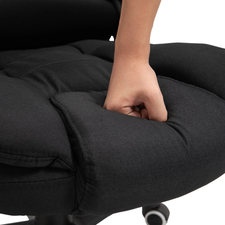 Vinsetto Bürostuhl mit Massage- und Wärmefunktion schwarz