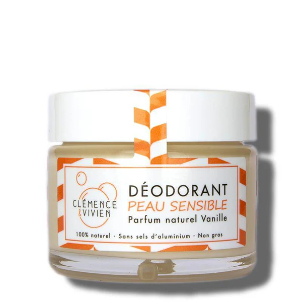 Clémence & vivien Baume Déodorant Vanille - Peaux sensibles 50 g
