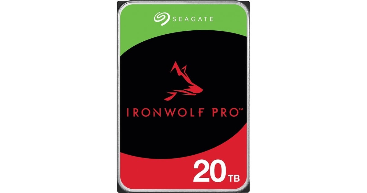 SeagateIronWolf Pro 20 TB harde schijf  (ST20000NT001, SATA/600, 24/7)