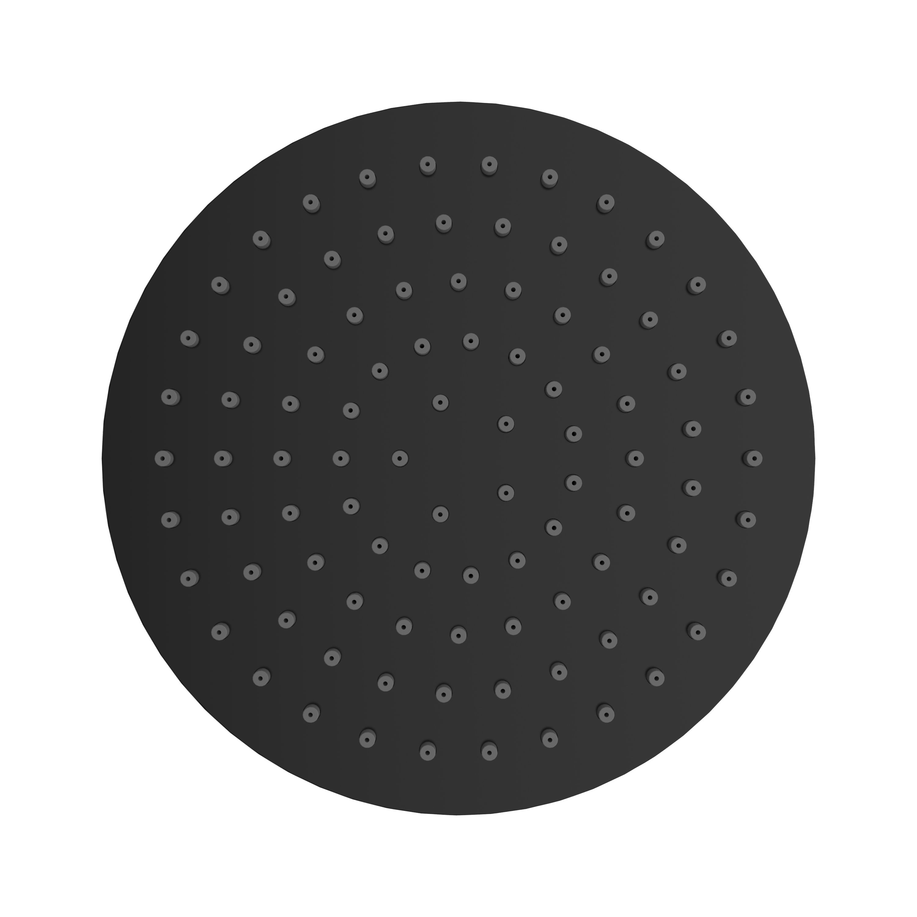 Mueller Round zwarte regendouche 20cm