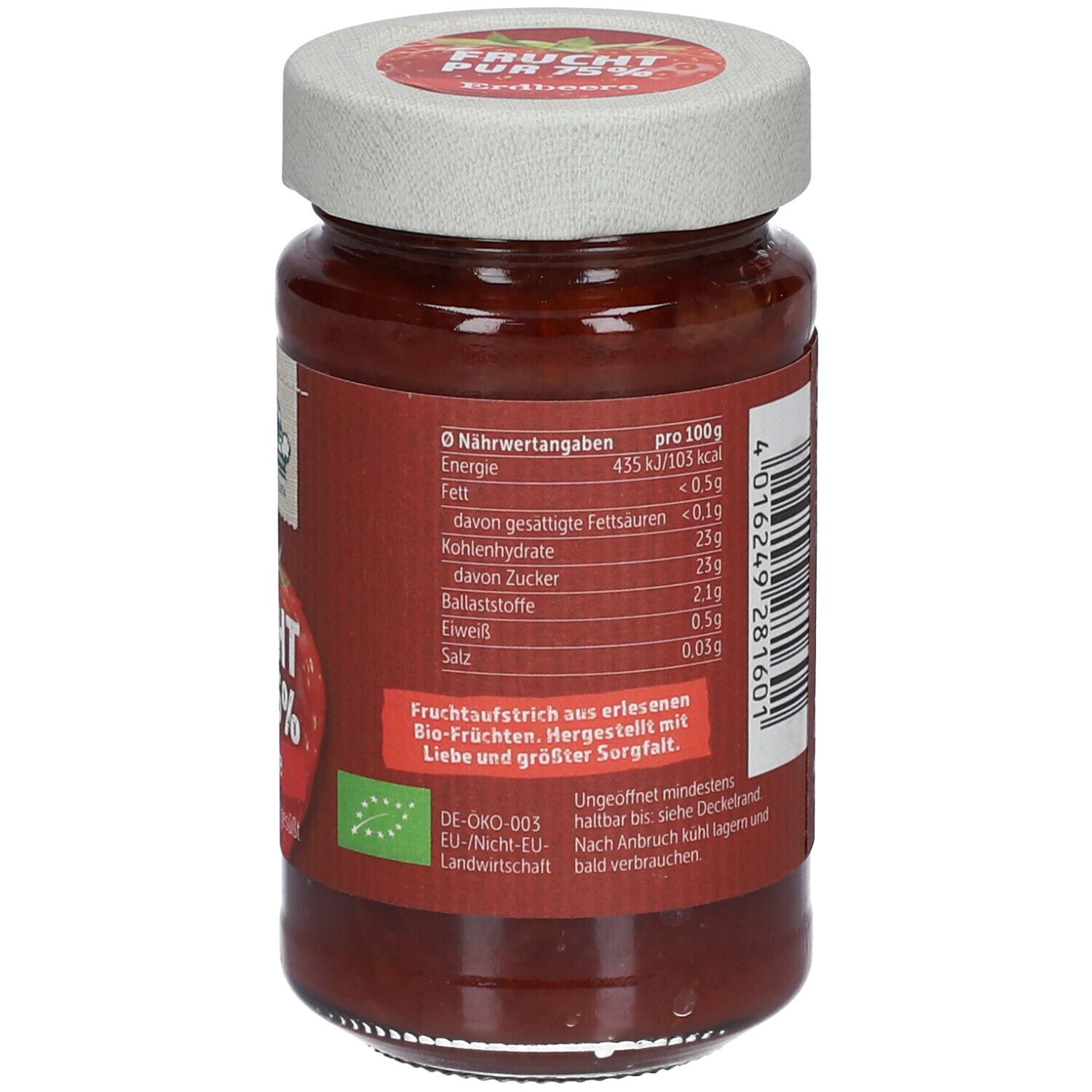 Allos Bio Frucht Pur 75 % Erdbeere