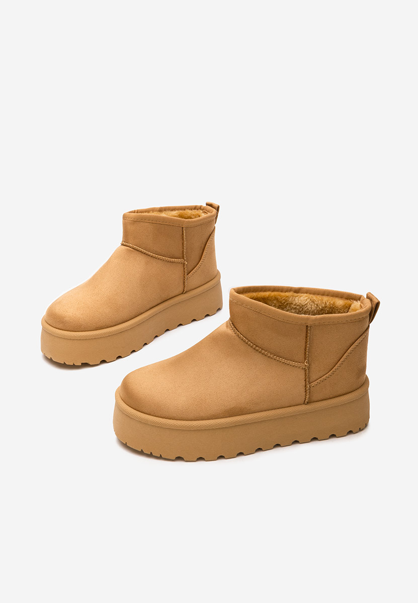 Bottes à plateforme chameau Zelira