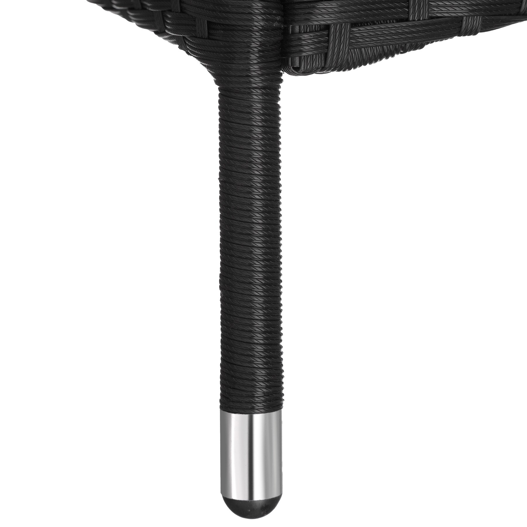 tectake® Rattan Sonnenliege, mit Aluminiumgestell, 6-fach verstellbare Rückenlehne, 196 x 72 x 57 - 94,5 cm