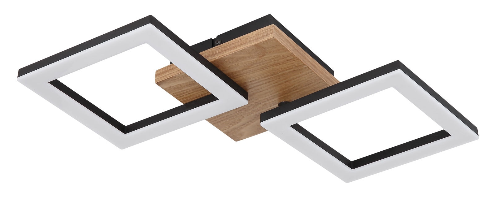 GLOBO LED Deckenlampe KERRY 46 x 22 cm Holzoptik