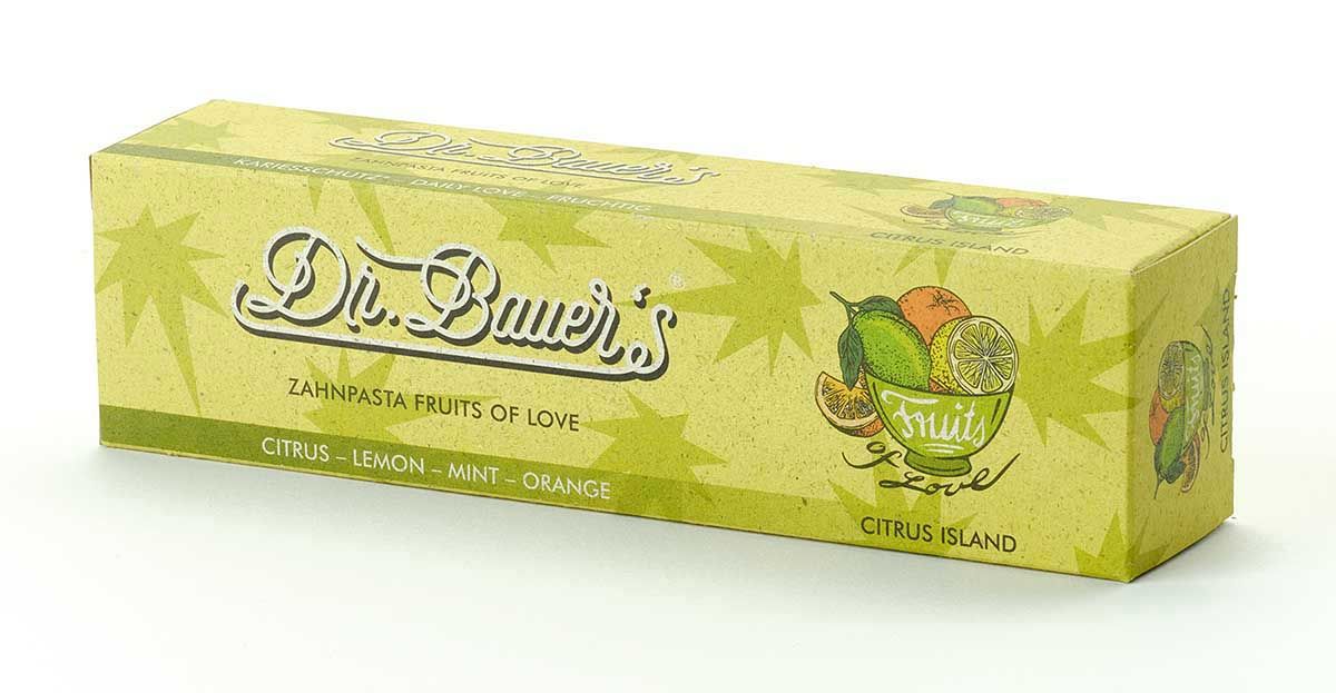 Dr. Bauer's Zahnpasta Fruits of Love Citrus Island