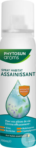 Phytosun Arôms Spray Habitat Assainissant Aux Huiles Essentielles Flacon 200ml Nouvelle Formule