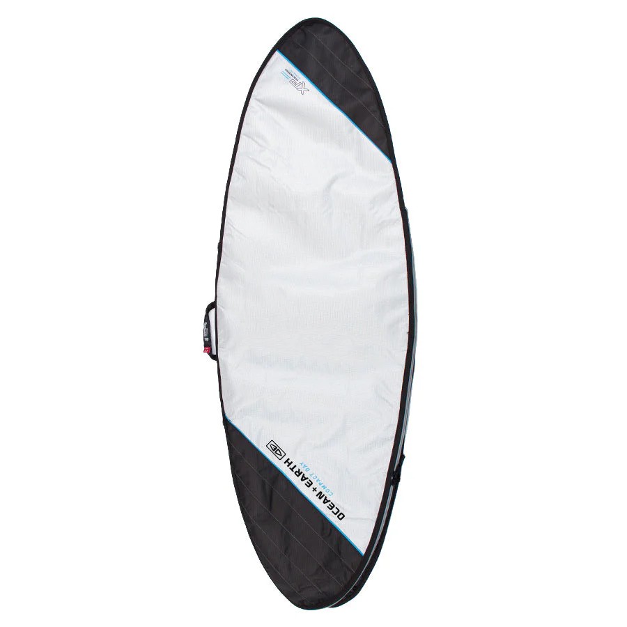 Ocean and earth Housse de surf - Compact Day Fish cover - Silver 6'8