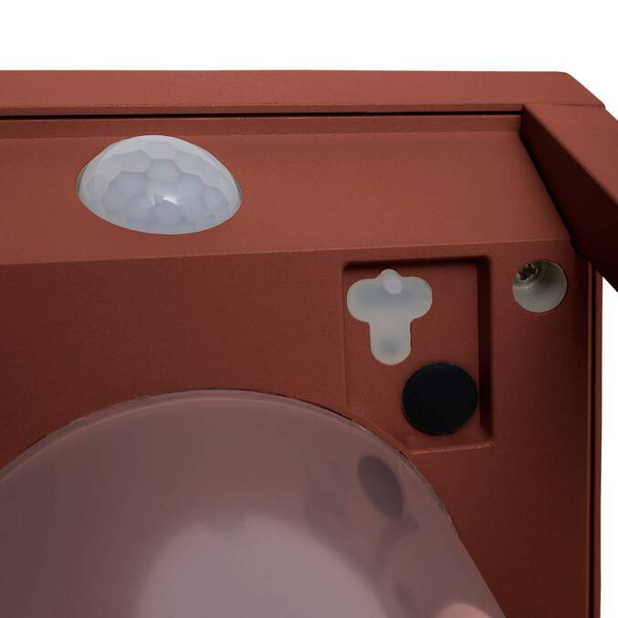 Lanterne solaire à détection de mouvement PIKY Acajou