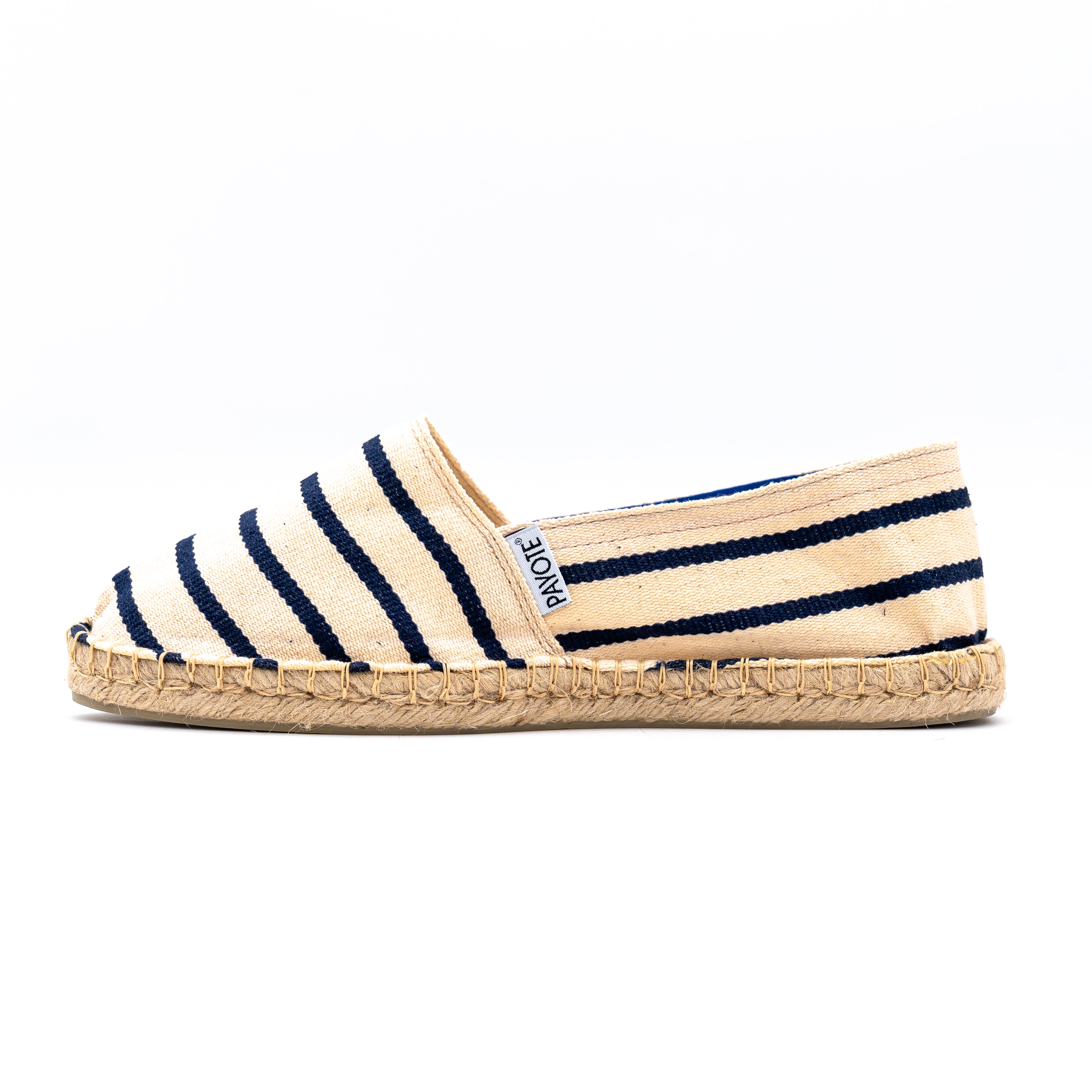 Espadrille Marinière Rayée Bleu
