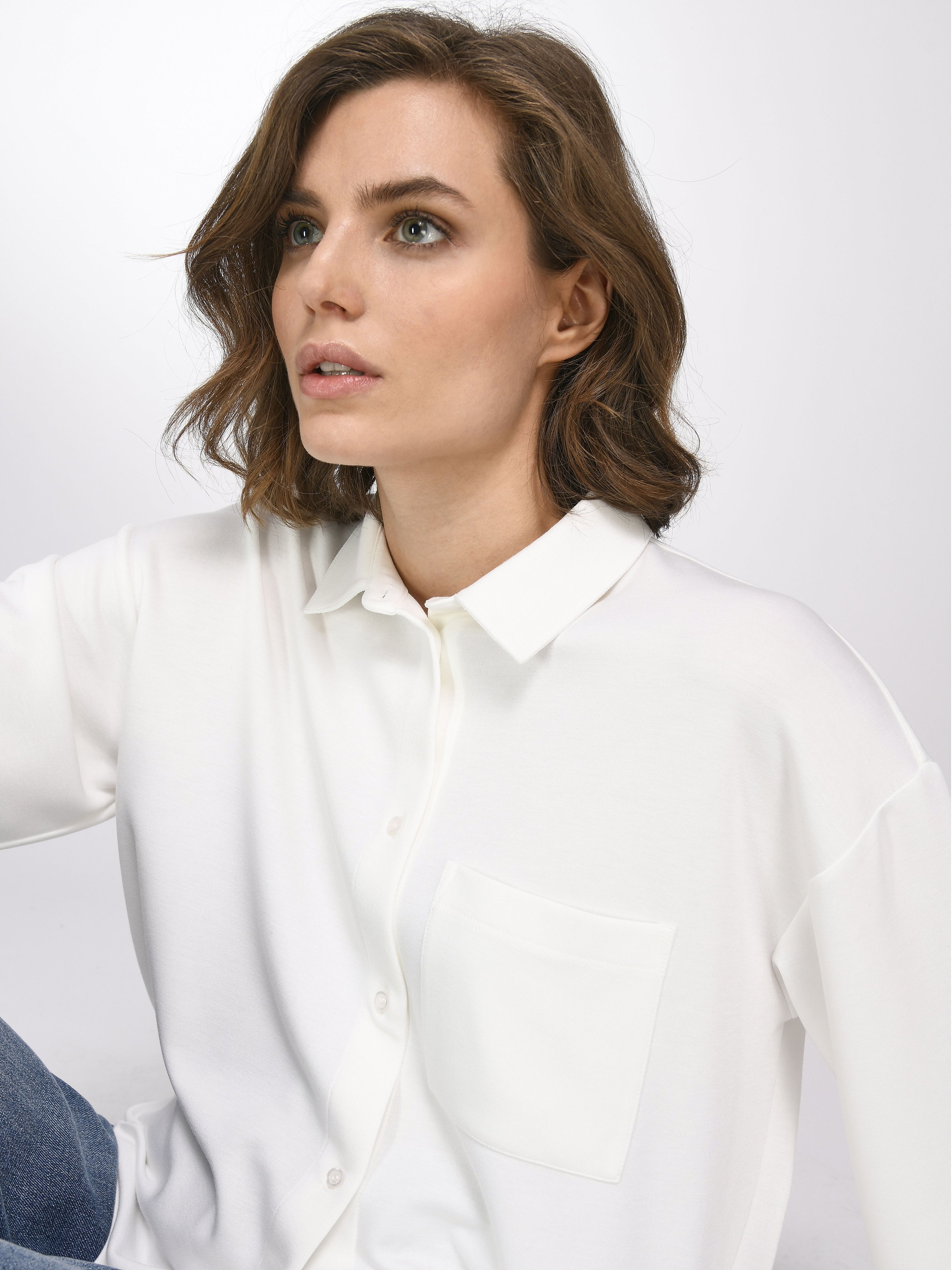Jersey-Bluse