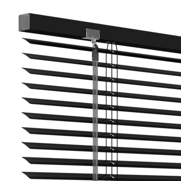 GAMMA aluminum jaloezie 25 mm mat zwart (kleurnr. 320) 120x130 cm (bxh)