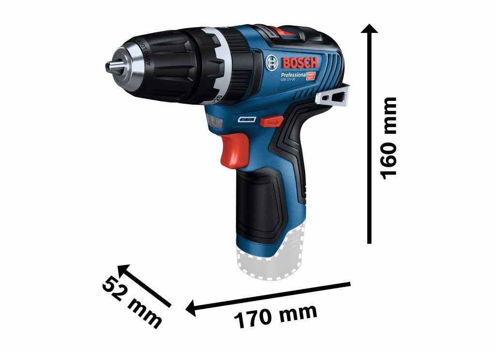 Bosch GSB 12V-35 Accu schroefklopboormachine (in L-Boxx) - 06019J9001