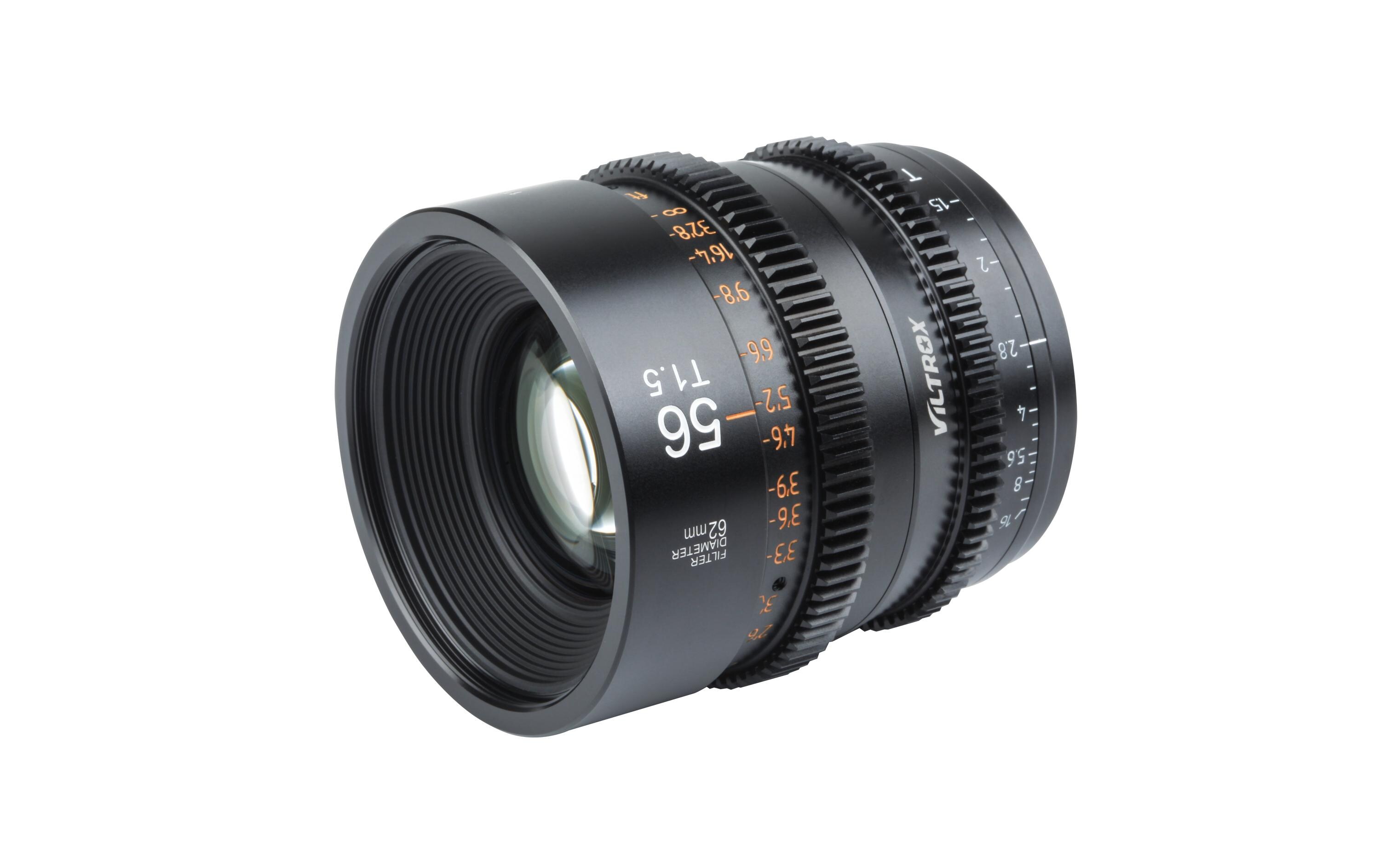 Festbrennweite S 56mm T1.5 – Sony E-Mount<br>56 mm E-Mount Professionelles Cine-Objektiv mit manuellem Fokus Kompakte, solide Objektivkonstruktion für die Filmproduktion