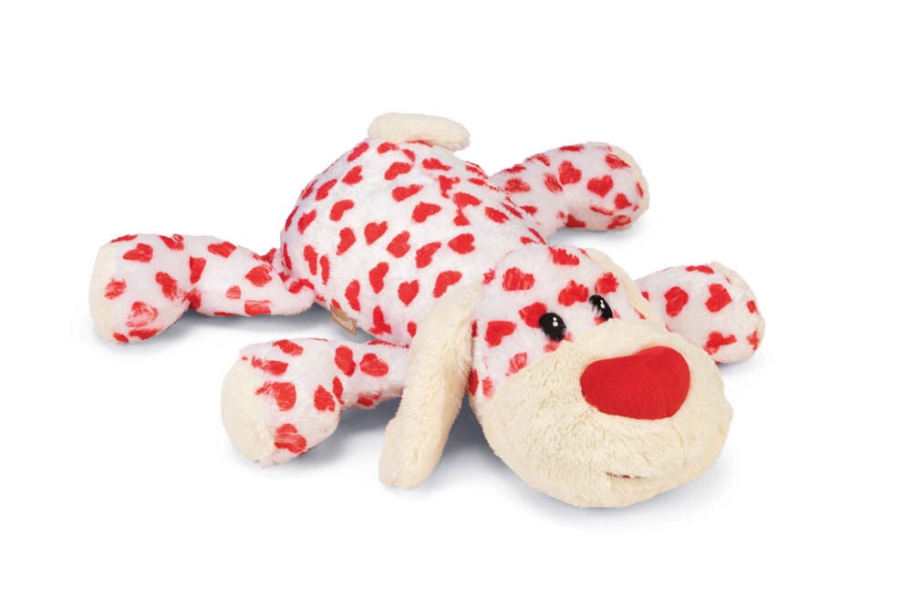 BEEZTEES Suki - Knuffel - Hondenspeelgoed - wit - 11x46x45 cm