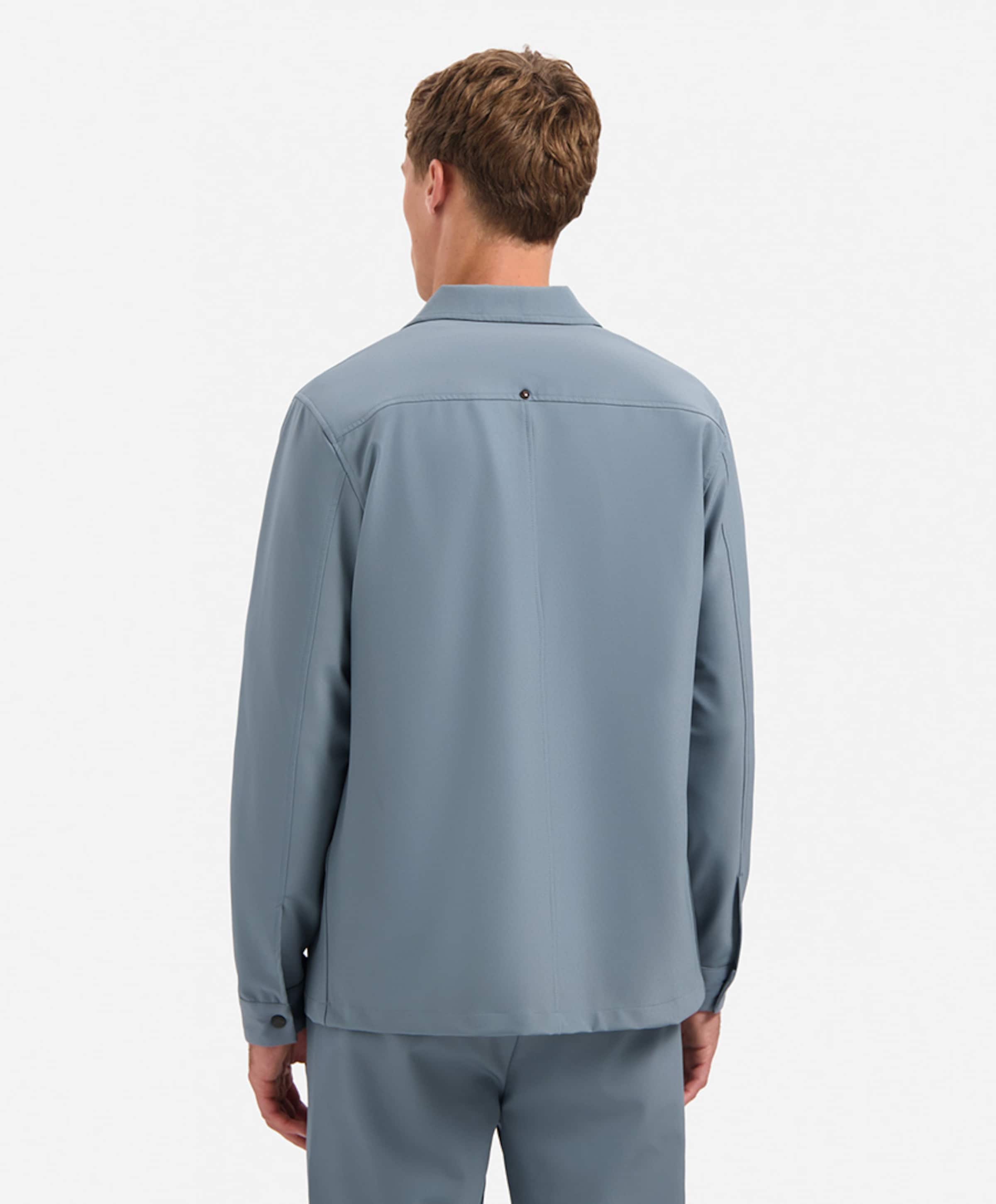 No Excess Heren overshirt blauw