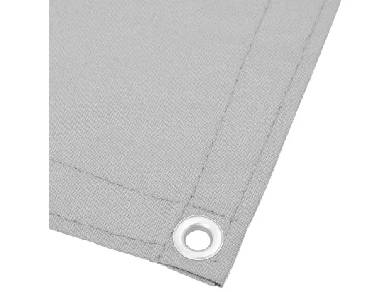 Écran de balcon gris clair 90x1000 cm 100% polyester oxford