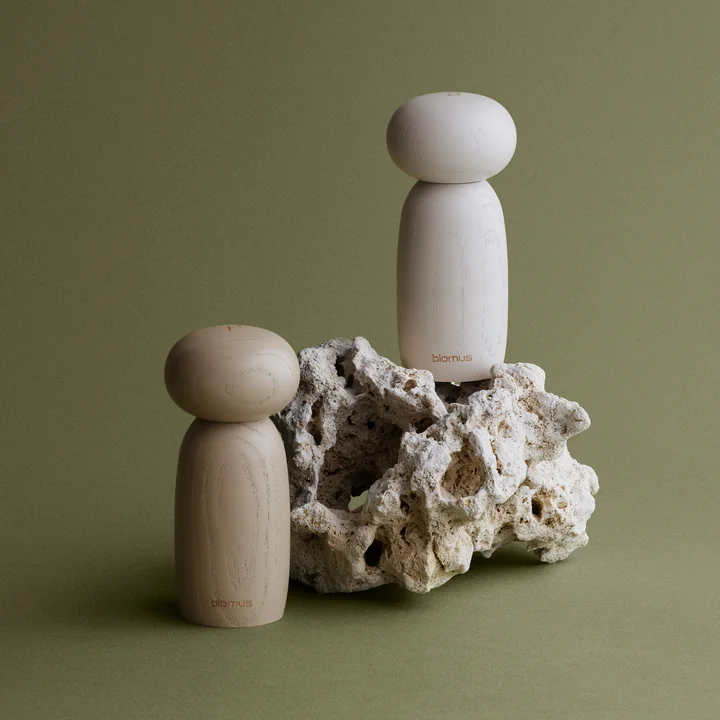 Blomus - Moli Salz- und Pfeffermühle, moonbeam / nomad (2er-Set)