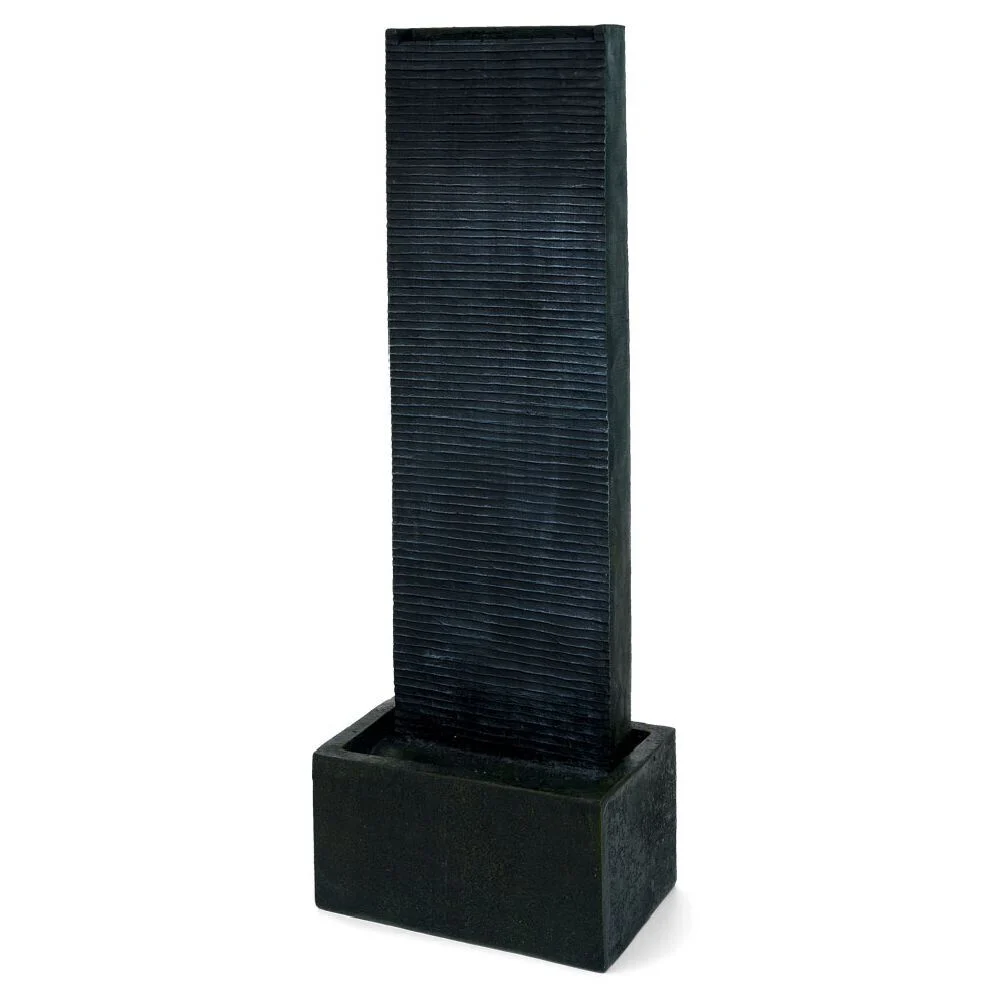 Fontaine de jardin lumineuse chute d'eau H99,5cm