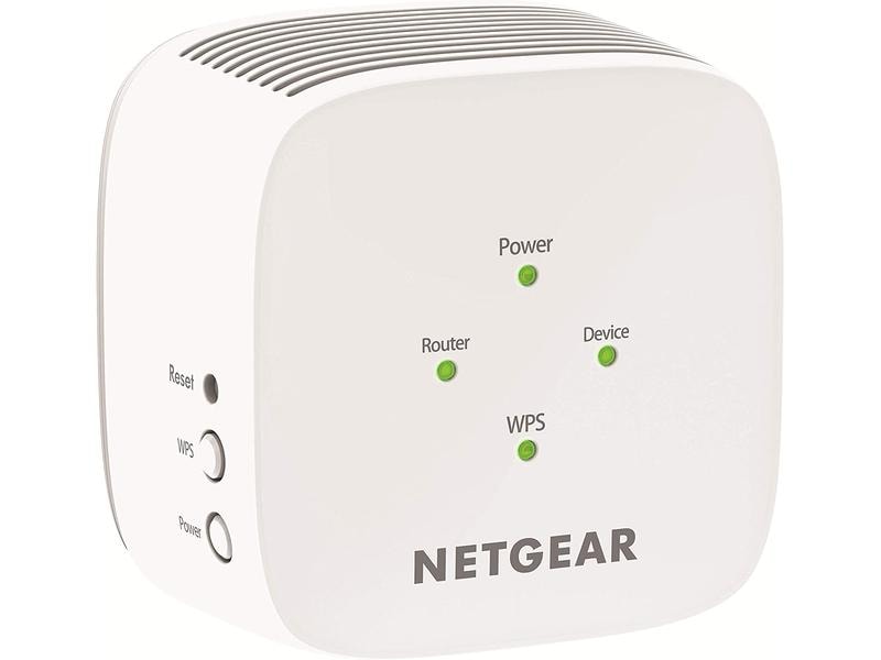 Netgear WLAN-Repeater EX3110 Dual-Band WLAN-Repeater, 750 Mbps, Wandstecker, externe Antenne