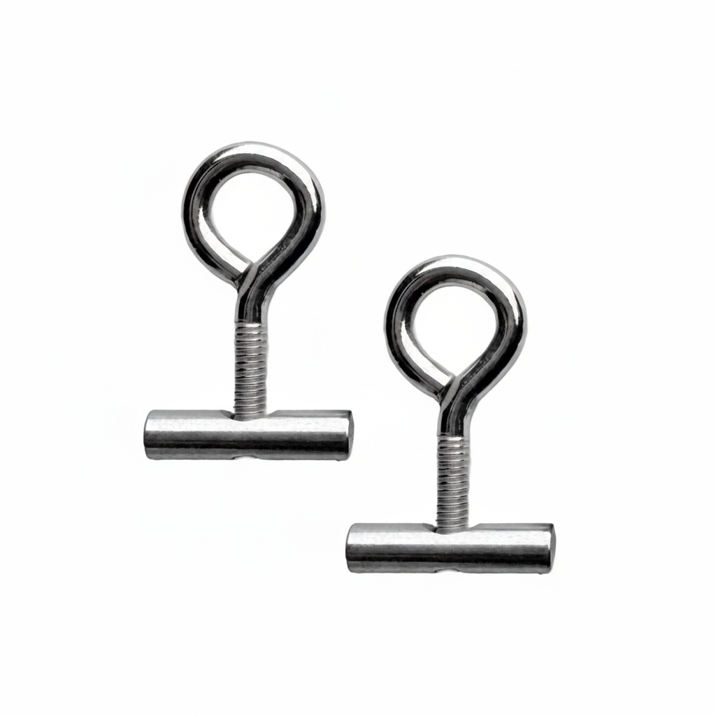 040parts 10 mm railstopper met schroefoog - Set van 2