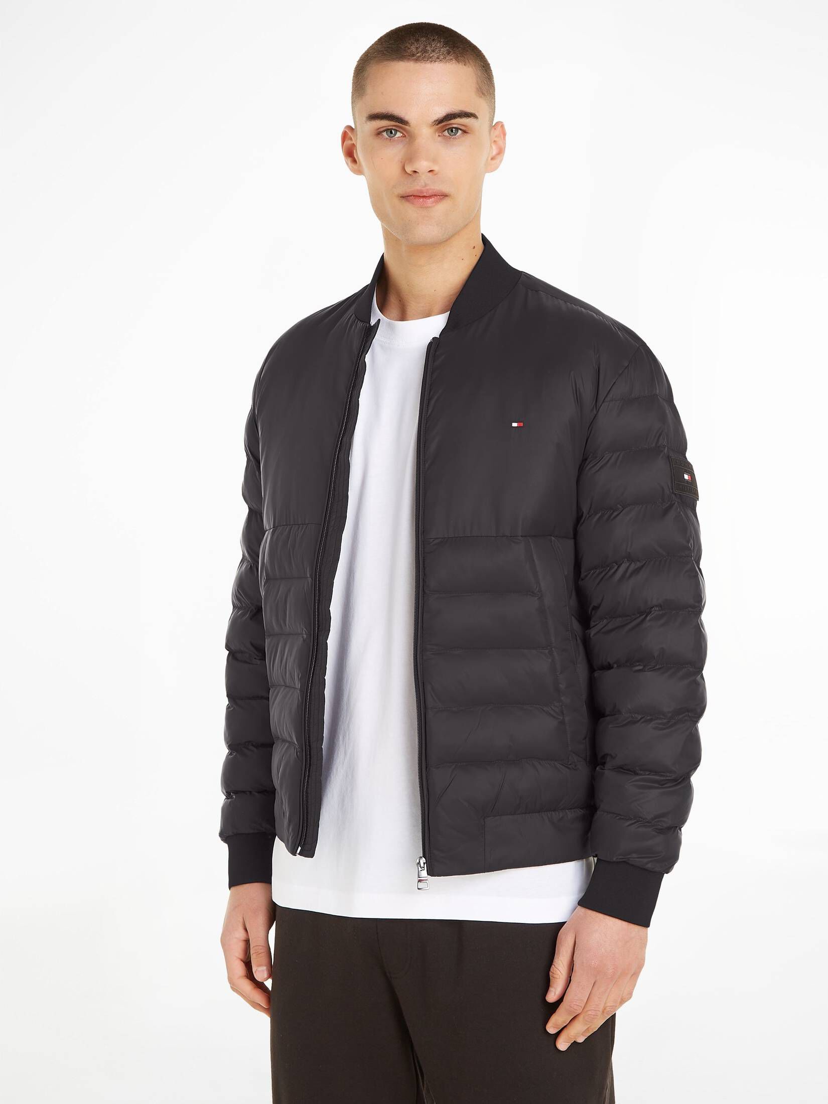 Tommy Hilfiger| Herren Bomberjacke PACKABLE RECYCLED QUILT BOMBER